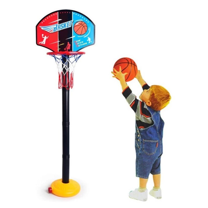 Kids Basketball Hoop Adjustable Height Indoor Outdoor Play Set