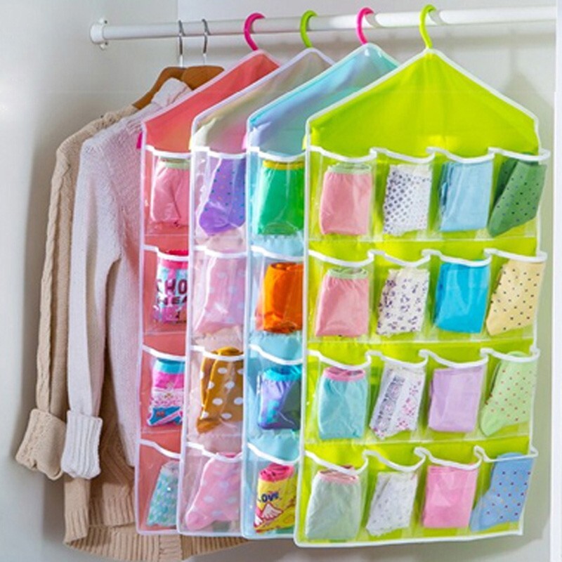 Hanging Wardrobe Organizer for Socks and Underwear Storage