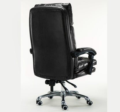 Executive Premium Plush Reclining Office Chair Black