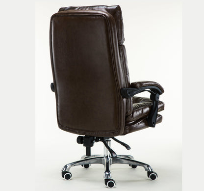 Executive Reclining Office Chair Ergonomic Comfort Dark Brown