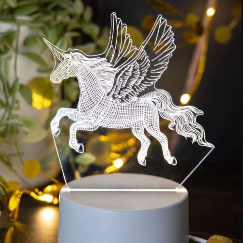 Enchanting 3D Magic Unicorn LED Night Light with Colour-Changing Feature