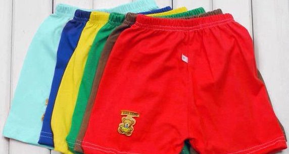 Toddler Cotton Shorts 1-4 Years Boys Girls Mixed Colours