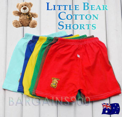 Toddler Cotton Shorts 1-4 Years Boys Girls Mixed Colours