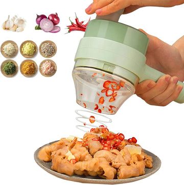 Handheld Electric Vegetable Cutter Set Kitchen Slicer Chopper Food Grinder