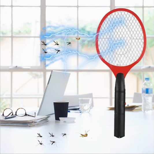 Electric Bug Zapper Handheld Mosquito Insect Killer Fly Swatter Red