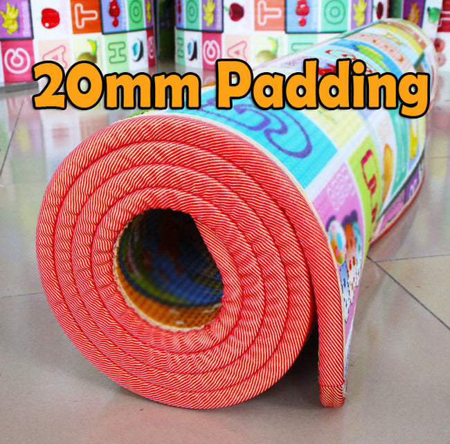 XXL Extra Thick 20mm Baby Kids Play Mat 2m Non-Toxic Safe Play Area