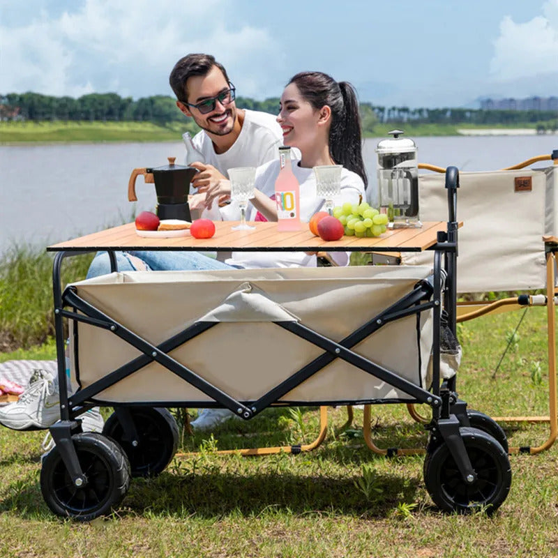 Heavy Duty Outdoor Folding Beach Cart Utility Garden Camping Wagon