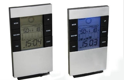 2 x Multifunction Desk Weather Station Alarm Clock with Temperature Display