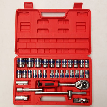 32-Piece 1/2" Drive Ratchet Socket Wrench Mechanics Tool Set