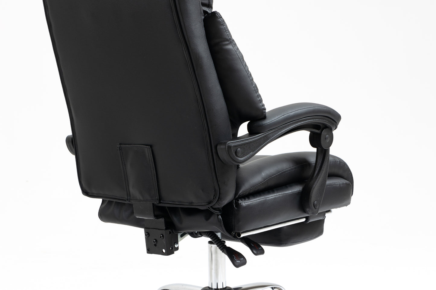 Luxury Executive Reclining Office Chair with Foot Rest Black