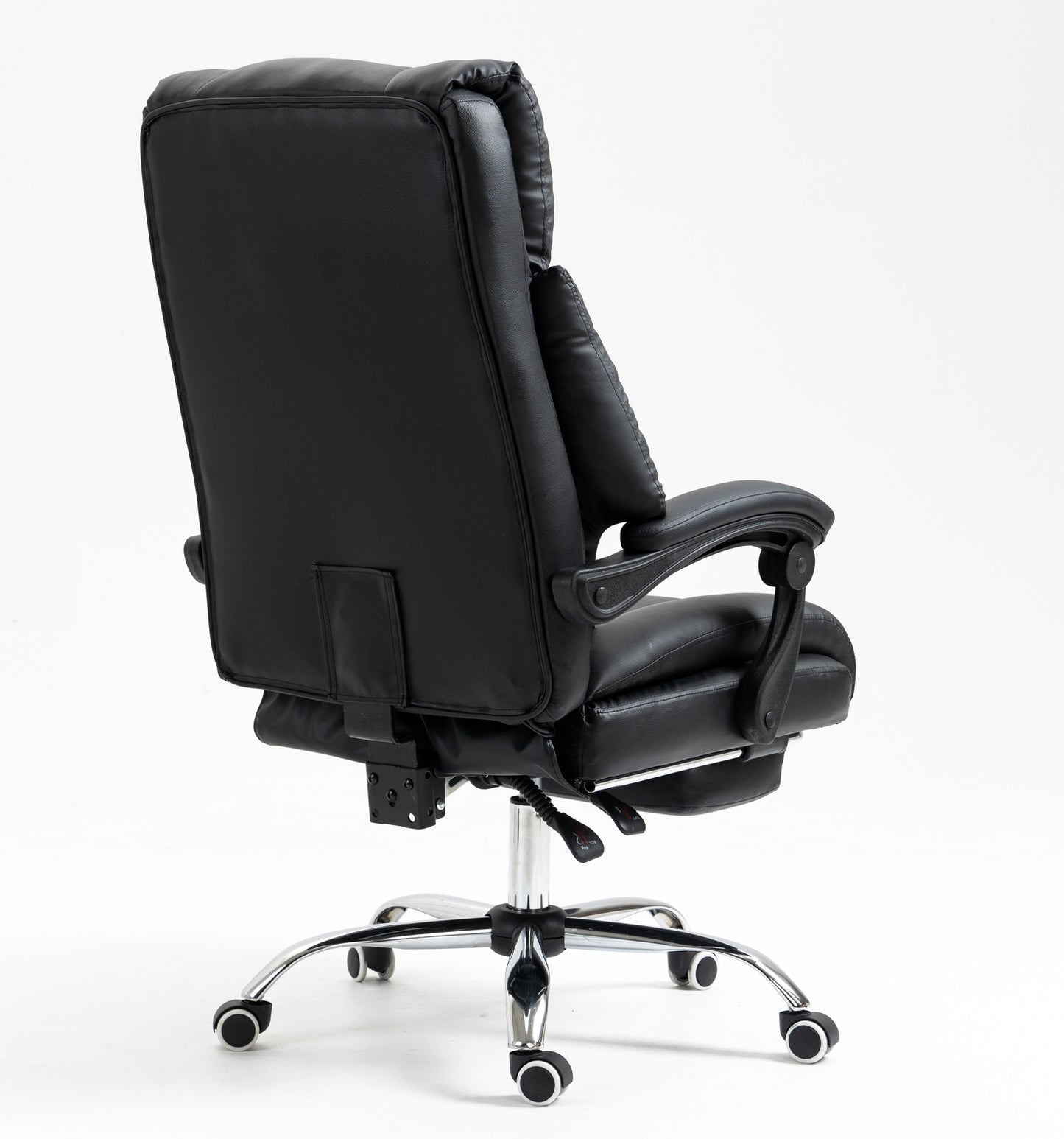 Luxury Executive Reclining Office Chair with Foot Rest Black