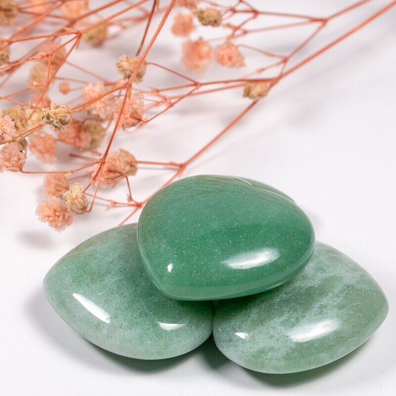 Natural Green Aventurine Heart Healing Crystal Gemstone