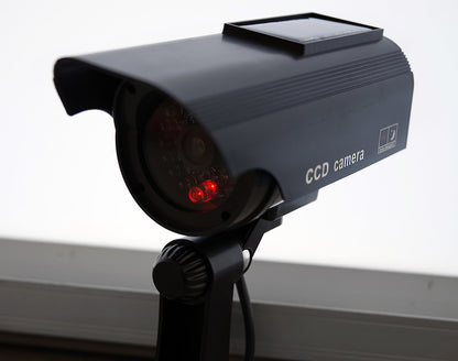 Solar Powered Realistic IR Dummy Security Camera for Home and Business