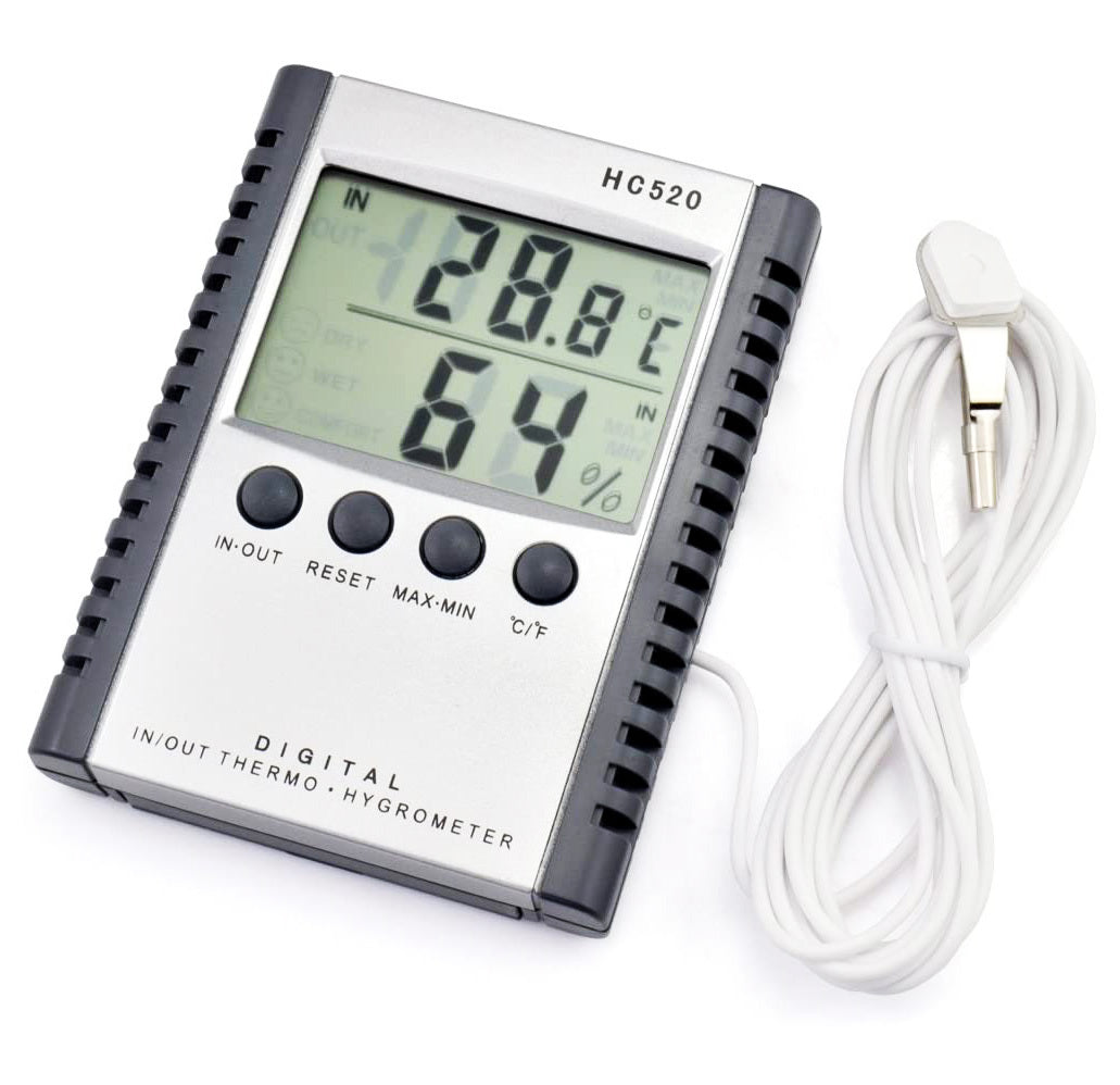 Indoor Outdoor Digital Hygrometer Thermometer Temperature Humidity Monitor