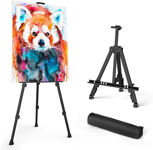 Adjustable Metal Tripod Easel Stand for Art Painting with Portable Bag