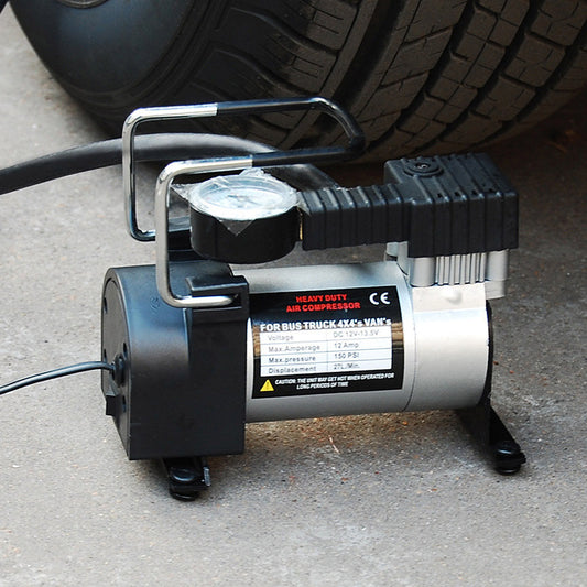 High-Performance 12V Portable Car Air Compressor for Fast Tire Inflation