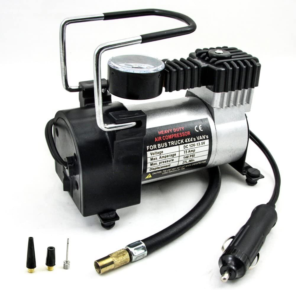 High-Performance 12V Portable Car Air Compressor for Fast Tire Inflation