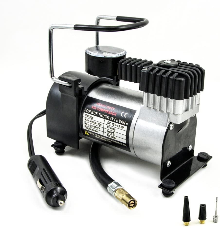 High-Performance 12V Portable Car Air Compressor for Fast Tire Inflation