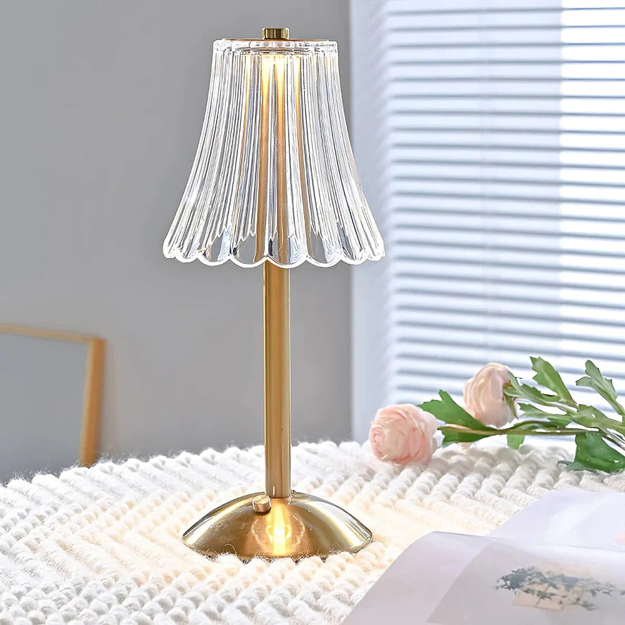 Dimmable Touch Sensor LED Crystal Lamp Retro Night Light