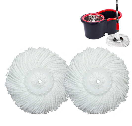 2 Pack Microfiber Spin Mop Heads for Efficient Cleaning