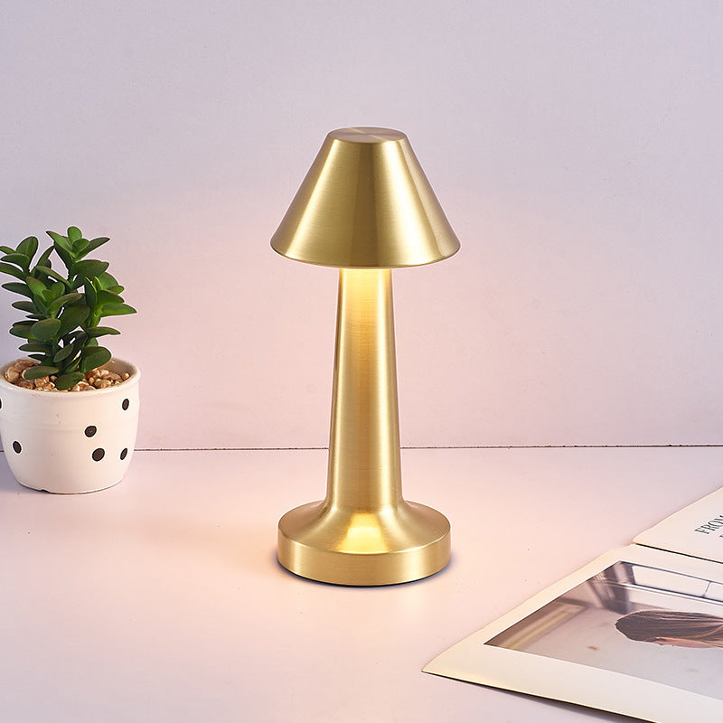 Cordless Touch Sensor LED Table Lamp Gold