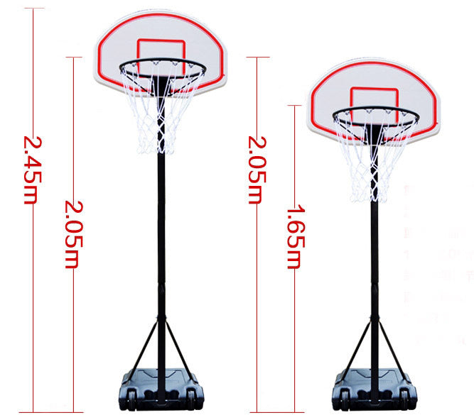 Height Adjustable Heavy Duty Steel Portable Basketball Hoop System for All Ages