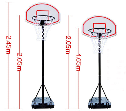 Height Adjustable Heavy Duty Steel Portable Basketball Hoop System for All Ages