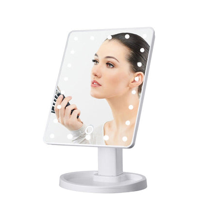 22 LED Makeup Mirror with 360 Degree Rotation for Perfect Lighting