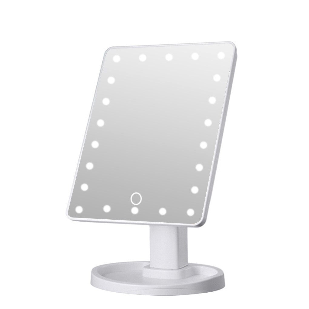 22 LED Makeup Mirror with 360 Degree Rotation for Perfect Lighting