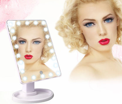 22 LED Makeup Mirror with 360 Degree Rotation for Perfect Lighting