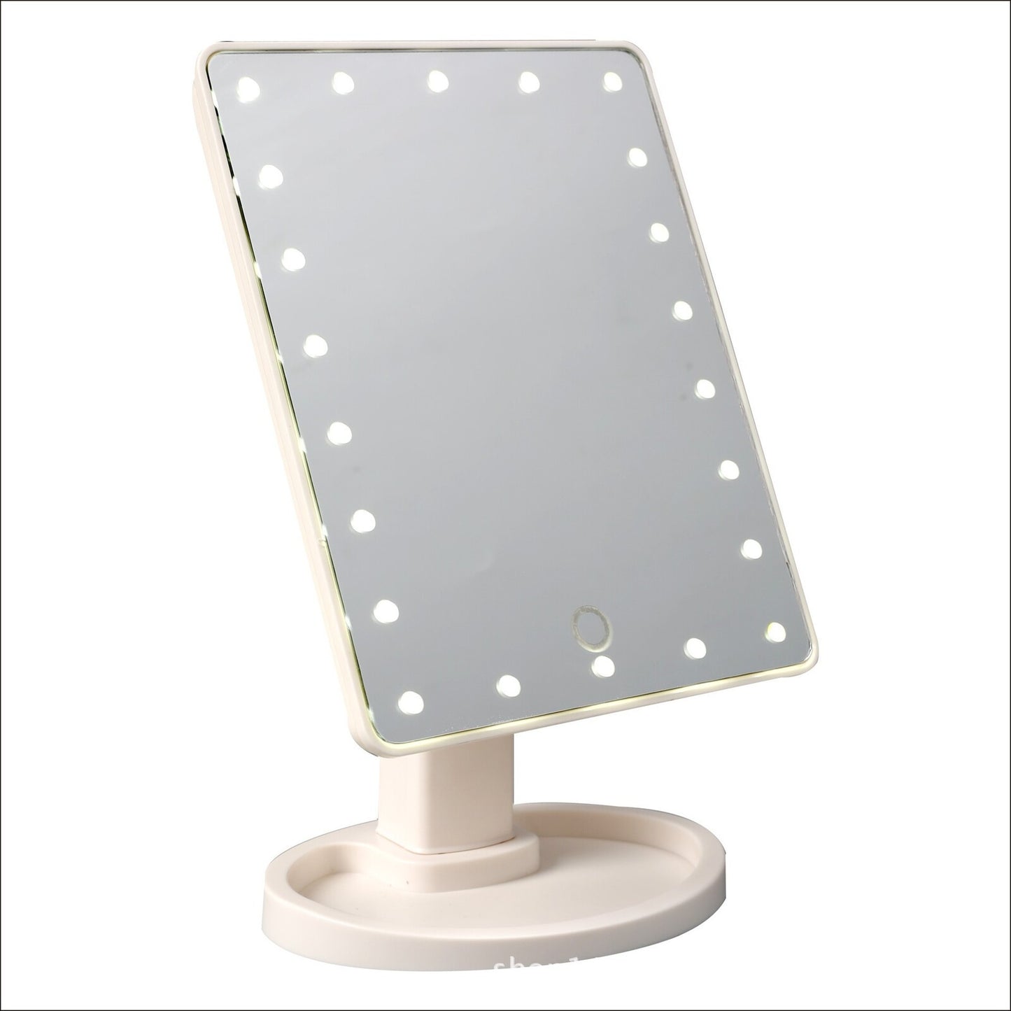 22 LED Makeup Mirror with 360 Degree Rotation for Perfect Lighting