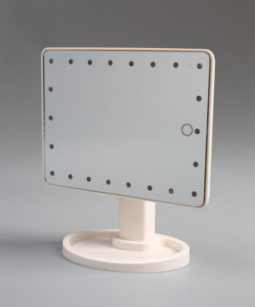 22 LED Makeup Mirror with 360 Degree Rotation for Perfect Lighting