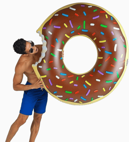 Inflatable Donut Pool Float 107cm Fun Swim Ring