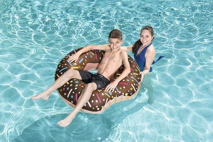 Inflatable Donut Pool Float 107cm Fun Swim Ring