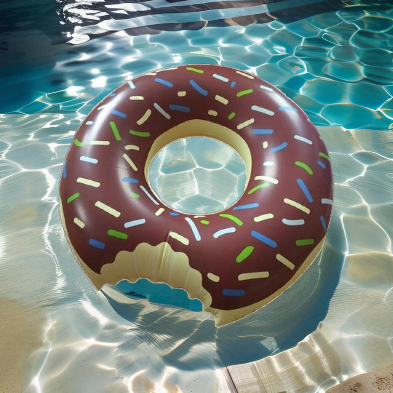 Inflatable Donut Pool Float 107cm Fun Swim Ring