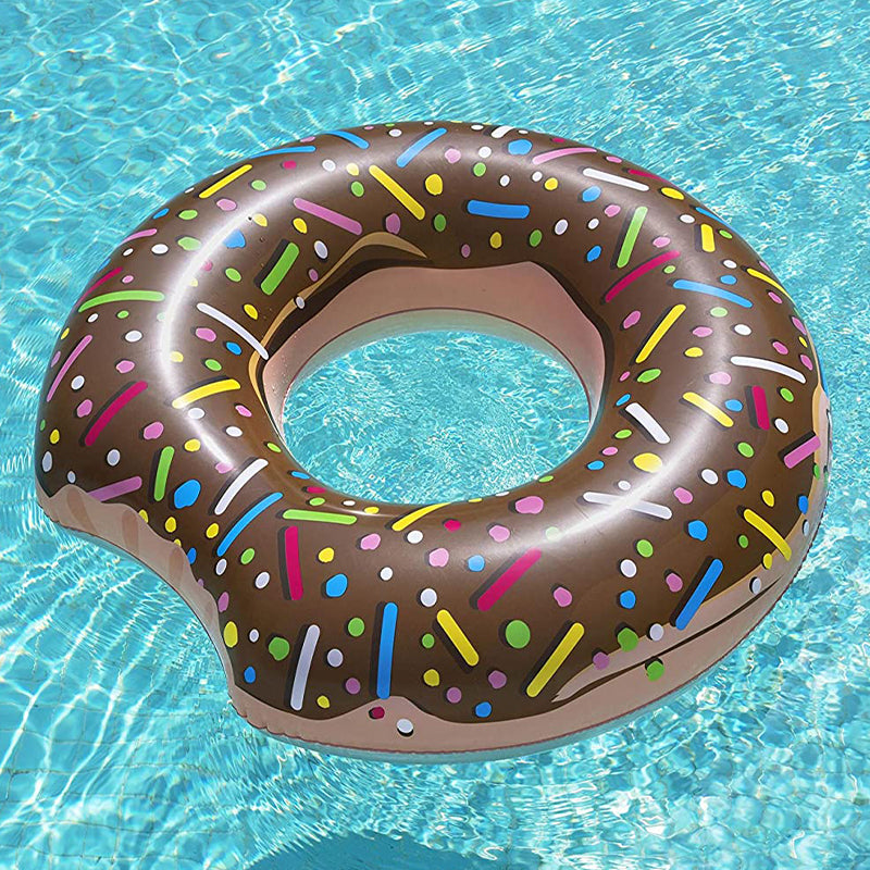 Inflatable Donut Pool Float 107cm Fun Swim Ring