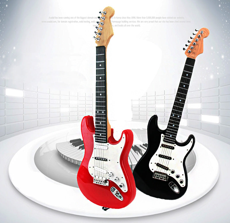 Kids Electric Guitar Toy Best Musical Instrument for Beginners Black