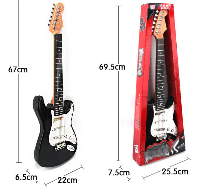 Kids Electric Guitar Toy Best Musical Instrument for Beginners Black