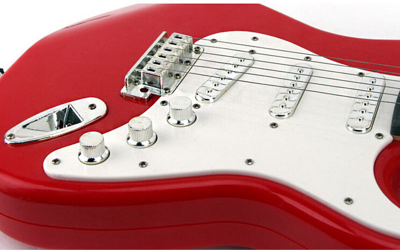 Kids Electric Guitar Toy Best Musical Instrument for Children Red