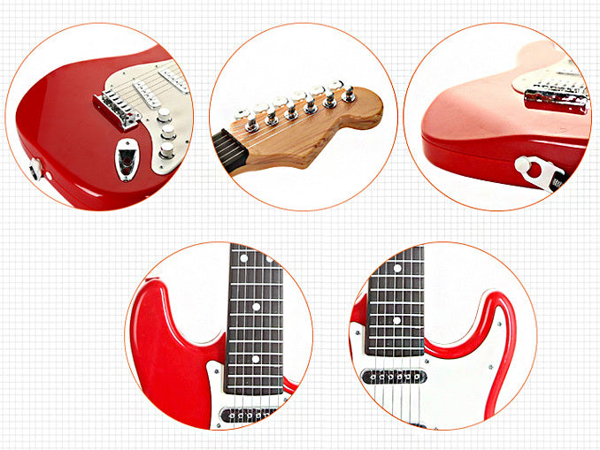 Kids Electric Guitar Toy Best Musical Instrument for Children Red