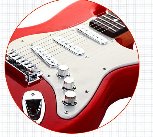 Kids Electric Guitar Toy Best Musical Instrument for Children Red