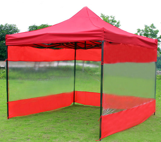 3m x 3m Gazebo Side Walls Outdoor Privacy Red