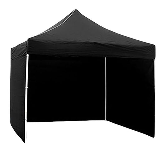 3m x 3m Gazebo Side Walls for Outdoor Events Black