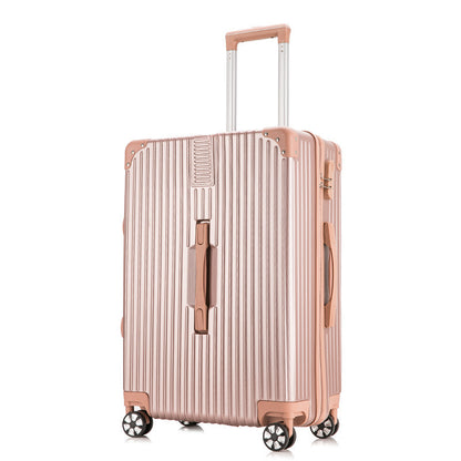 2-Piece Lightweight Spinner Cabin Luggage Set Rose Gold