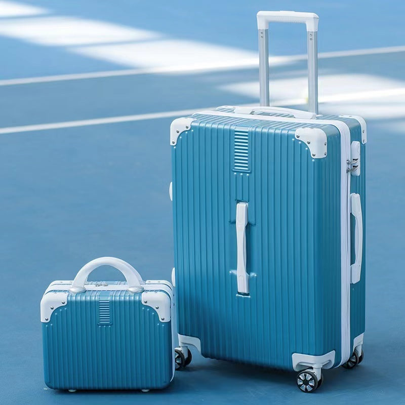 2-Piece Cabin Carry-On Luggage Set Sky Blue