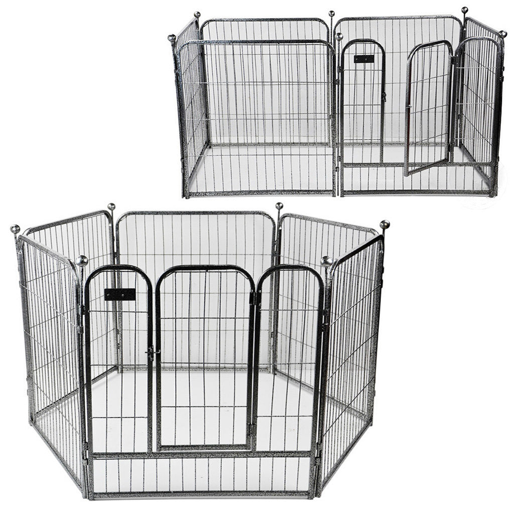 Premium 50x60 Heavy Duty Metal Dog Playpen Exercise Fence Cage for Pets