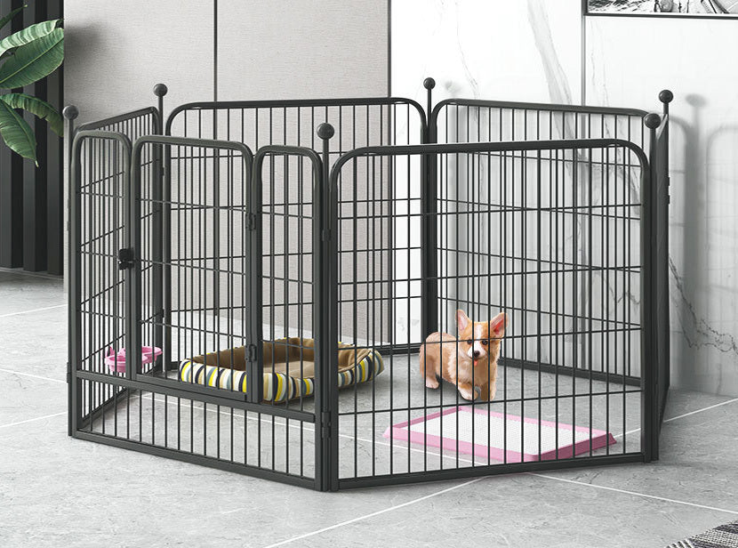 Premium 50x60 Heavy Duty Metal Dog Playpen Exercise Fence Cage for Pets