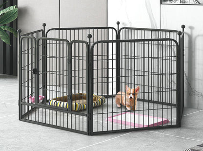 Premium 50x60 Heavy Duty Metal Dog Playpen Exercise Fence Cage for Pets