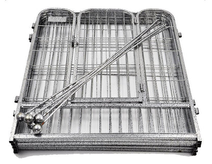 Premium 50x60 Heavy Duty Metal Dog Playpen Exercise Fence Cage for Pets