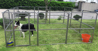 Premium 50x60 Heavy Duty Metal Dog Playpen Exercise Fence Cage for Pets